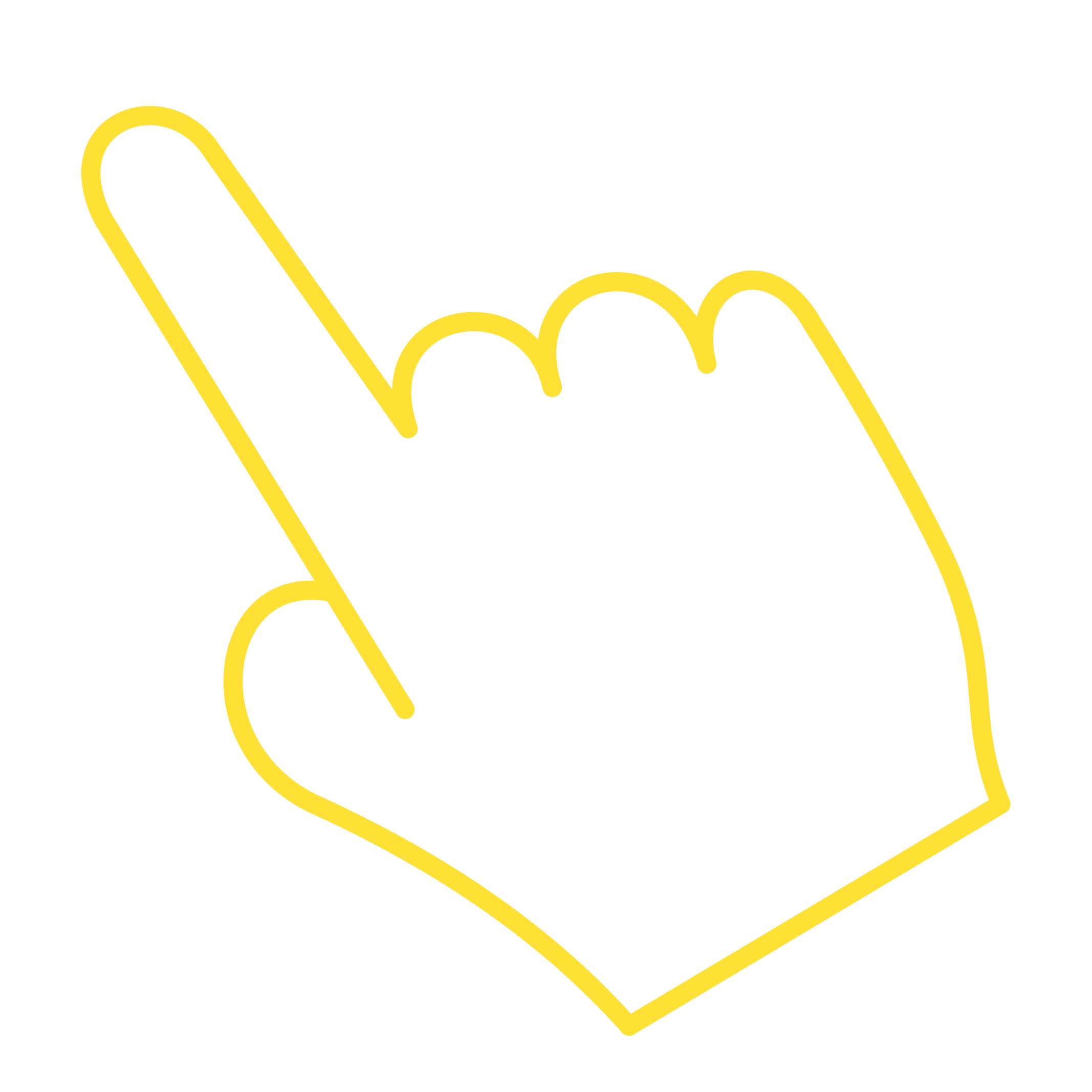 yellow hand